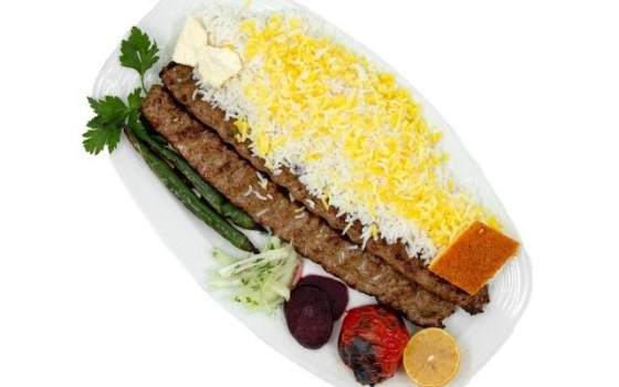 چلو کباب لقمه